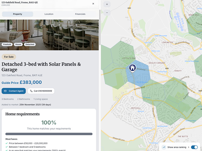 Uprooting map search screenshot