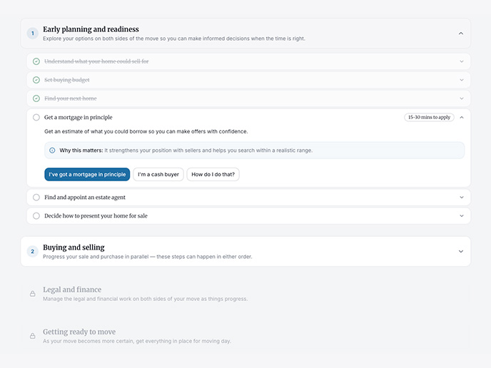 Uprooting Journey checklist screenshot